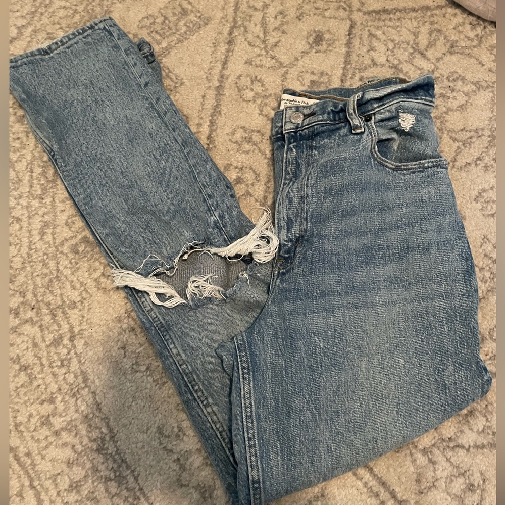 Abercrombie 90s straight ultra high rise